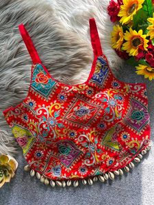 Vibrant Embroidered Ethnic Blouse