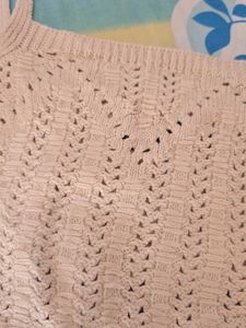 ASOS DESIGN co-ord crochet cami top incream