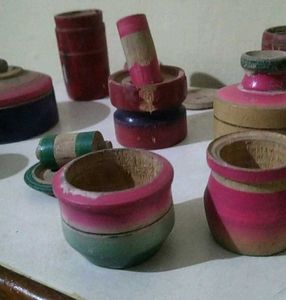 Vintage Wooden Spinning Tops