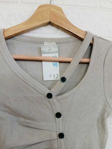 Casual Button-Down Mini Dress