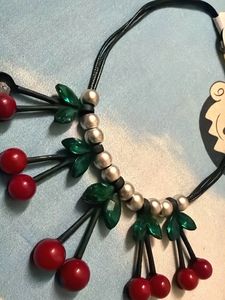 Cute Cherry Charm Necklace