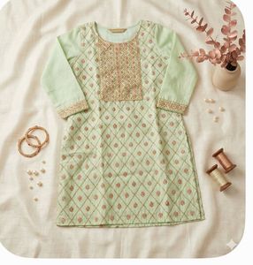 Pastel  Green  Kurta