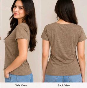 Classic Brown Heathered T-Shirt