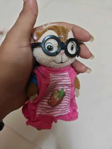 Cute Chipmunk Plush Toy with Glasses