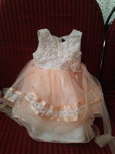 Peach Tulle Party Dress
