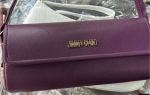 Jimmy Choo Purple Leather Wallet