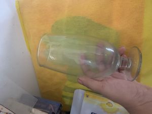 2 Elegant Clear  Glass Goblet