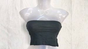 I. Black Strapless Tube Top