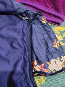 Elegant Velvet Kurta Set m size or XL ko achha fit