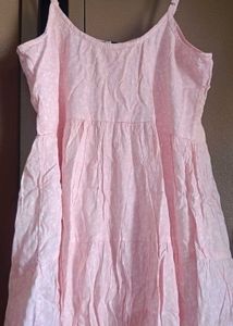 Pink Floral Mini Dress