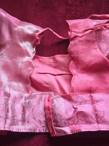 Pink Ethnic half sare