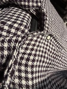 Woolen Gingham Button-Up Shirt