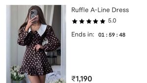 Chic Brown Floral Button-Up Dress