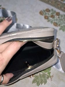 Quilted Patent Crossbody Bag