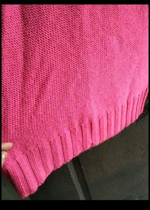 lara karen Chic Pink Pearl Knit Sweater