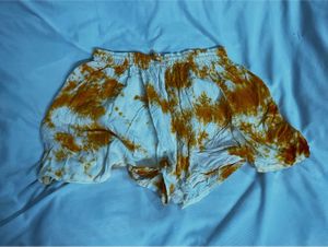Tie-Dye Shorts in orange