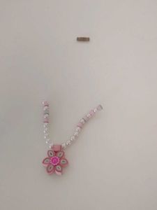 Handmade Floral Necklace &amp; Hair Clip Set