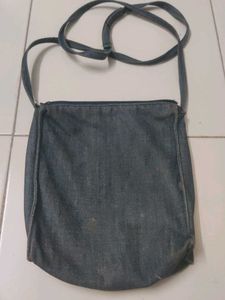Boho Shell Embellished Denim Bag