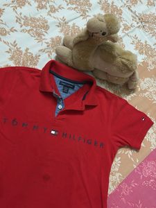 Tommy Hilfiger Red Polo Shirt