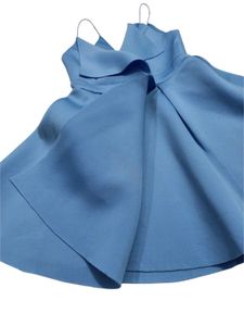 Made In Romania Chic Blue Fit and Flare Dress