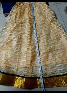 Girls Teal Embroidered Lehenga Choli Set