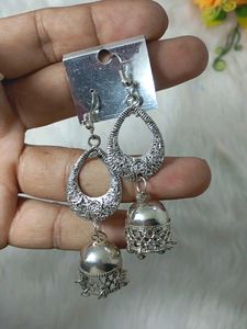 multi designer antic  lock silk handmade earrings
