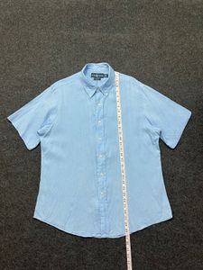 Light Blue Short Sleeve Button-Up Shirt