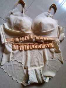 Cream Bra & Panty Set