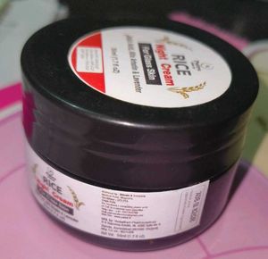 Rice Night cream for Glass Skin and dark spot crm