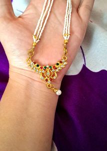 🥰Gold Toned Kundan Necklace Set