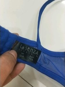 lace royal Blue Underwire Bra