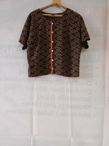 Black Printed Kurta (Women)