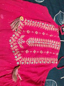 Beautiful Pink Ethnic Gown frock