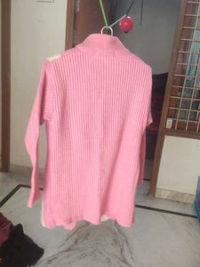 Pink &amp; Cream Striped Cardigan