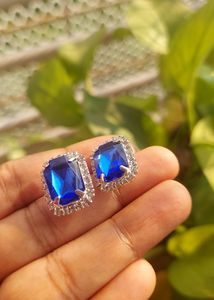 Classic Sapphire Mini Stud Earrings
