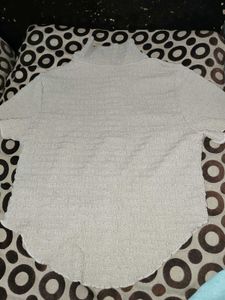 Textured Button-Up Shirt