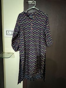 Stylish Chevron Print Kurta