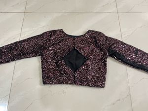 Sparkling Sequin Blouse with skirt