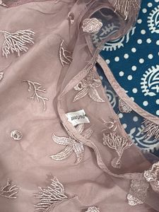 Seashell Embroidered Mesh Dress