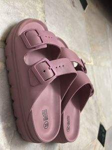 Pink Two-Strap Sandals