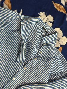 Blue Striped Pajama Set