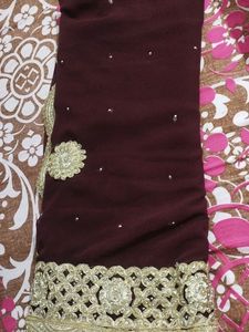 Beautiful Gorgett Saree