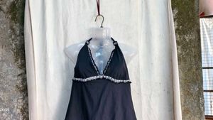 I. Stylish Halter Neck Bikini Top