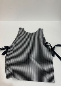 Striped Apron stylish tie up -Top