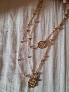 pretty gold catholic chain૮₍ ´ ꒳ `₎ა