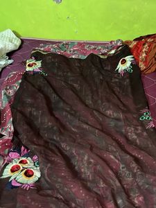 Embroidered Saree
