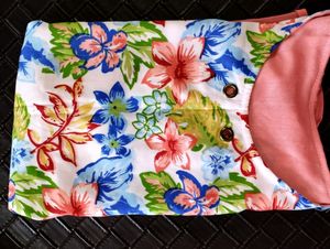 Floral Print Layered Dress Top