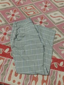 office Checkered Pants for Women