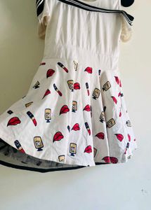 Fun Print Cute Mini' Dress