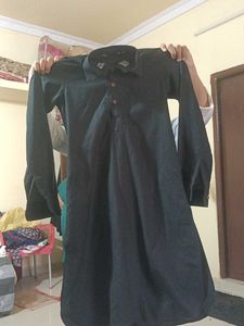Boy's Black Kurta